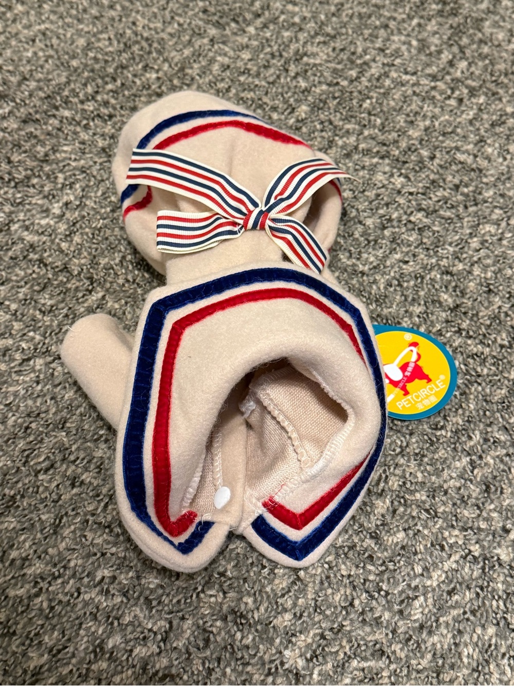 Dog sailor uniform outfit costume small red blue July 4th nwt